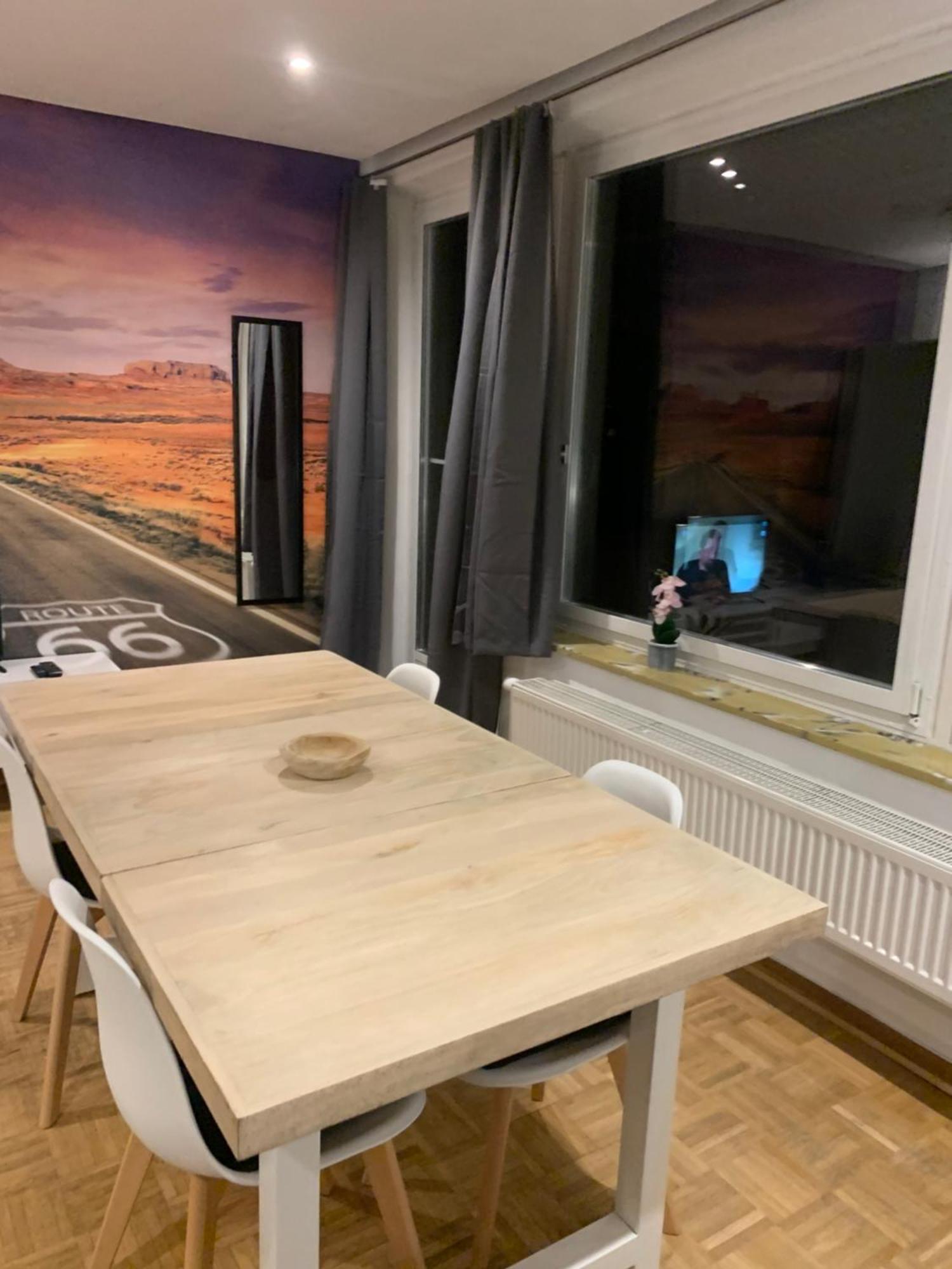 Mainpark Apartment 4 Schlafzimmer Bis Zu 10 Personen Direkt Ueber Aschaffapartment Bei Aschaffenburg Mainaschaff 外观 照片